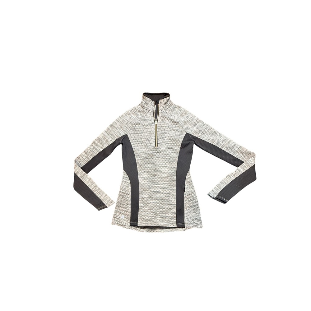 Athleta Womens XXS Gray‎ Quilted 1/4 Zip Pullover Running Jacket Thumbhole